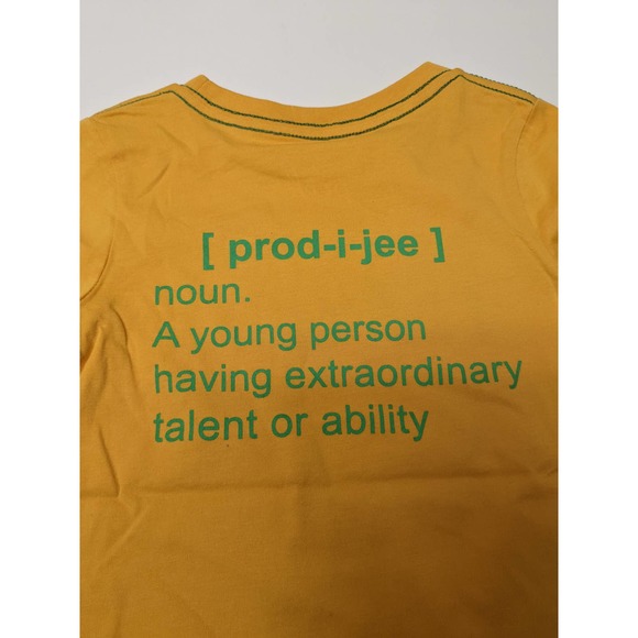New Peek 2T Prodigy in the Making Yellow Tee Shirt - Picture 5 of 5